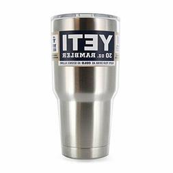 Yeti Tumbler Thermos Container  Silver 30 oz