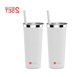 Two Pack Vacuum Insulated  Stainless Steel Coffee Cup Water 