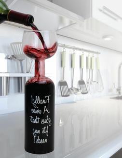 Ultimate Wine Bottle Glass Holds a Whole Bottle Drink 750ml 