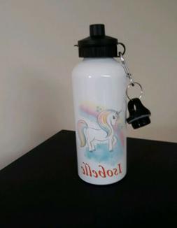Unicorn Personalised Metal Sport Water Drink Bottle ideal fo