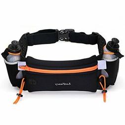 Unisex Running Hydration Belt w Water Bottle for Marathon Fi