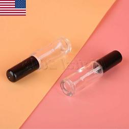 US STOCK Clear Glass Empty Nail Polish Oil Bottle with Brush