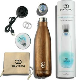 UV Water Purifier Cap and Insulated Self Cleaning Water Bott