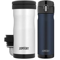 Thermos Vacuum Insulated 16 oz Commuter Bottle & 12oz Tea Tu