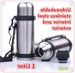 Vacuum Stainless Steel Insulated Coffee Soup Bottle Thermos 