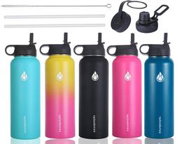 Vacuum Stainless Steel Water Bottle Insulated Wide Mouth Cap