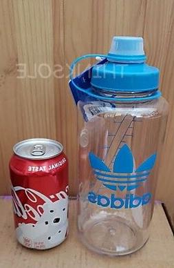 ADIDAS WATER 32 OZ / 1 LITER BOTTLE BPA-FREE CLEAR TURQUOISE