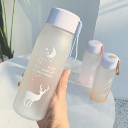 Water Bottle 560ml  Leak Proof for Girl Biking Travel Portab