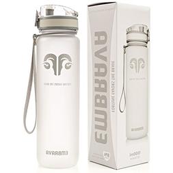 Embrava Best Sports Water Bottle - 32oz Large - Fast Flow, F