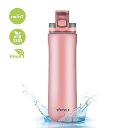 Letsfit Sports Water Bottle, BPA-Free Tritan Plastic Water B