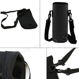 Water Bottle Carrier Neoprene Insulated Cover Bag Holder Str