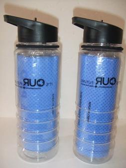 With Straws & Cooling Towels  9"t Dishwasher Safe