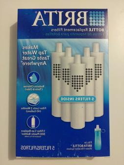 Brita Water Filter Bottle Replacement Filters, 5 Count  FREE