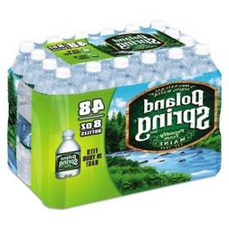 Poland Spring Natural Spring Water, 8 oz Bottle, 48 Bottles/