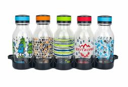 Reduce Waterweek Reusable Water Bottles, 14Oz &ndash; Includes 5