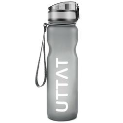 TATTU WB02 Sport Water Bottle One-Click Open Flip Top Leak P