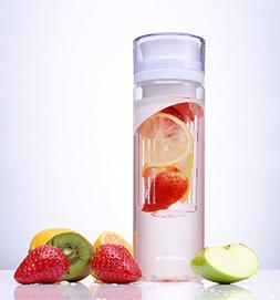 Cupture&reg; White Fruit Infuser Water Bottle - Made of unbreak