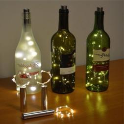 Wine Bottle Lights with Cork Battery Operated 15 LED Cork Sh