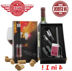 Wine Bottle Opener Air Pump Pressure Set 4 in 1  Remover Cut