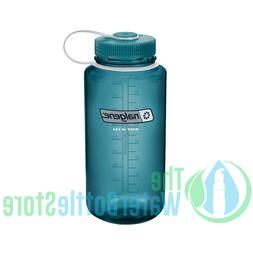 Nalgene Tritan Wide Mouth BPA-Free Water Bottle, Cadet W/ Ca
