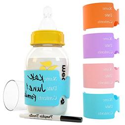 Writable, Reusable Labels For Daycare, Baby Bottle Labels. W