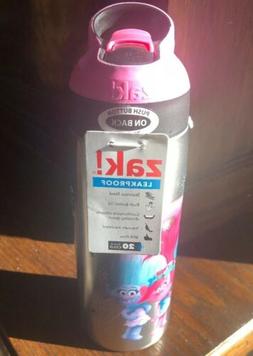 ZAK Trolls 19oz Stainless Steel Water Bottle Pink/Black - Za